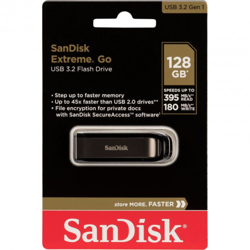SanDisk Cruzer Extreme Go 128GB USB 3.2 SDCZ810-128G-G46 722206-33