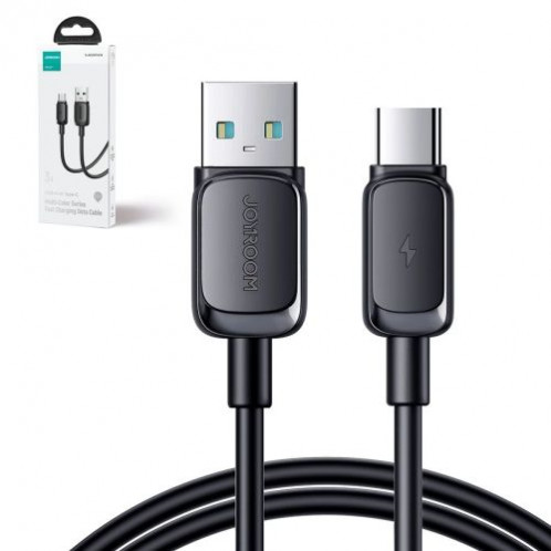 Joyroom USB Type-C Cable Multi-Color Series A14, 480mb/s, 3A, 1.2m, Black (S-AC027A141B) DO110836-31