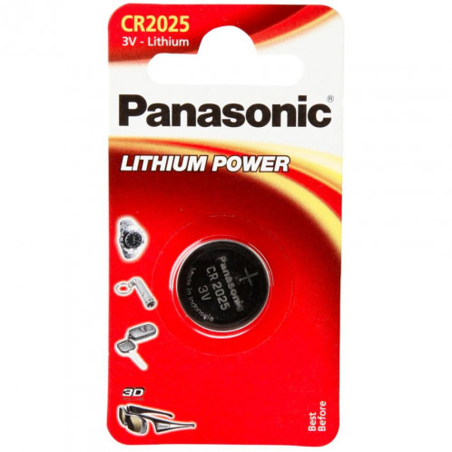 1 Panasonic CR 2025 Lithium Power 504880-31