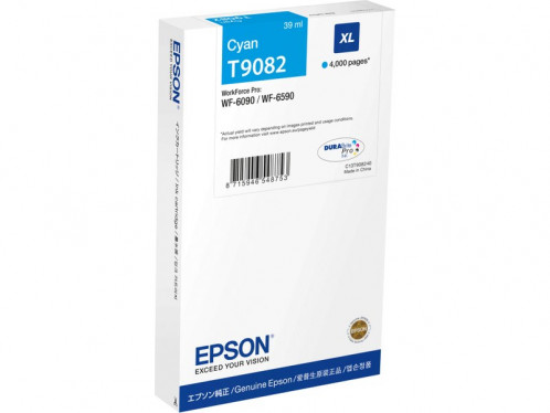 Epson T9082 Cyan XL Cartouche pour WorkForce Pro WF-6XXX ENCEPS0381-32