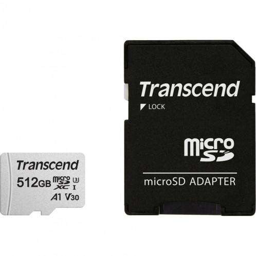 Transcend microSDXC 300S-A 512GB Class 10 UHS-I U3 V30 A1 549635-31