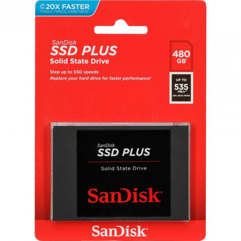 SanDisk SSD Plus 480GB Read 535 MB/s SDSSDA-480G-G26 722115-31