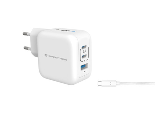 Conceptronic ALTHEA17W Chargeur 3-Port 67W GaN USB PD 165764-32