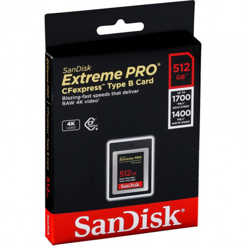 SanDisk CF Express Type 2 512GB Extreme Pro SDCFE-512G-GN4NN 722731-34