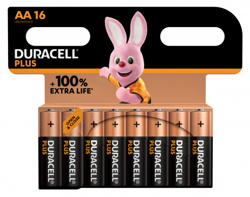 1x16 Duracell Plus Mignon MN1500 AA LR6 1,5V 865573-32