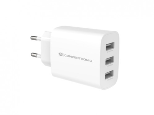 Conceptronic ALTHEA13W Chargeur USB 30W 3-port 883409-35