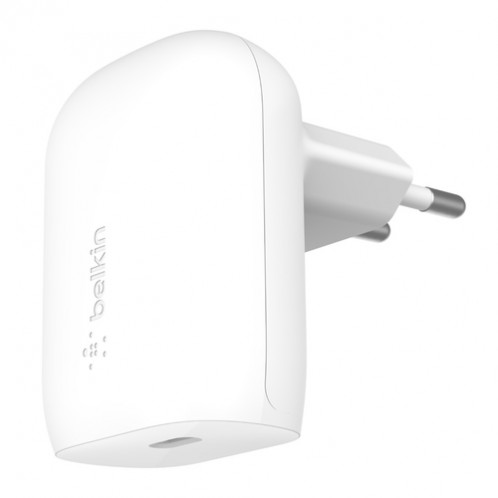Belkin BOOST Chargeur USB-C 30W PD PPS blanc WCA005vfWH 737613-36