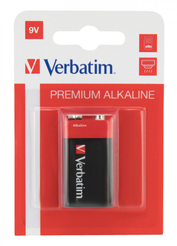 Verbatim Pile alkaline Bloc 9V 6 LR 61 49924 485004-33