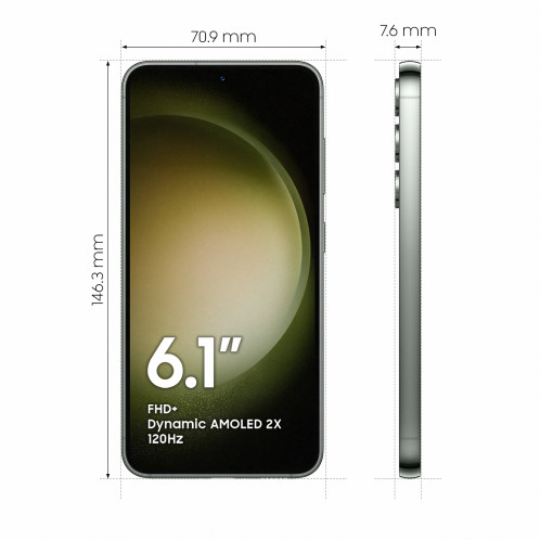 Samsung S911B/DS Galaxy S23 5G (Double Sim 6.1", 128 Go, 8 Go RAM) Vert S911-128_GRN-33