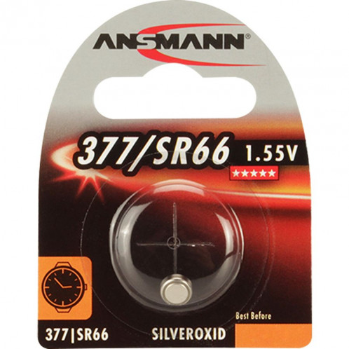10x1 Ansmann 377 Silveroxid SR66 Conditionnement Box 123867-31