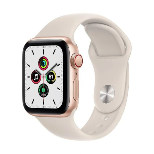 Apple Watch SE2 (2024) GPS + Cellular LTE 40mm Starlight Alu case, Starlight Sport Band S/M EU MXGJ3 DP19600617-31
