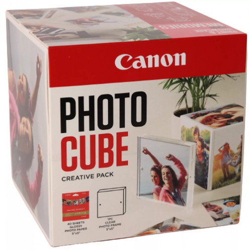 Canon PP-201 13x13 cm Photo Cube Pack créatif, blanc pink 40f. 837027-35