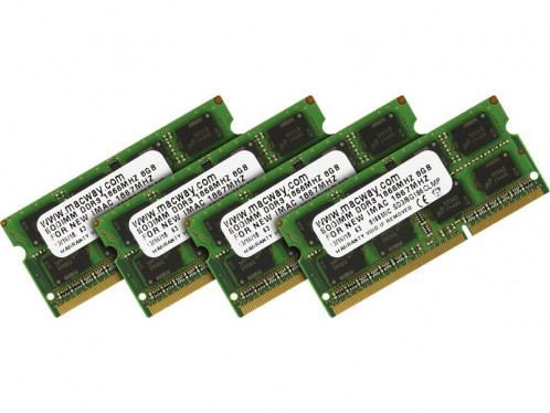 Mémoire RAM 32 Go (4 x 8 Go) DDR3L SODIMM 1866 MHz PC3-14900 iMac 2015 MEMMWY0063D-31
