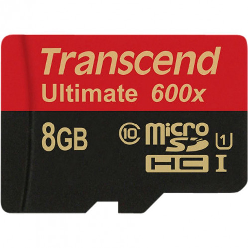 Transcend microSDHC MLC 8GB Class 10 UHS-I 600x + adapt. SD 680799-33