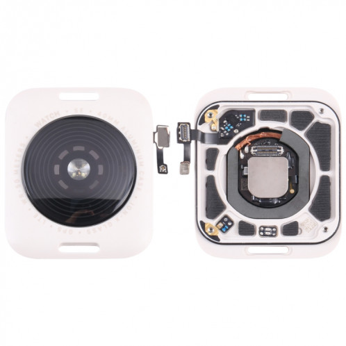 Coque arrière en verre avec bobine de charge sans fil pour Apple Watch Series SE 2022 Édition GPS 40 mm (couleur Starlight) SH54SL1527-37