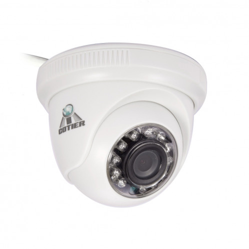 COTIER 531eA-W CE & RoHS certifié étanche capteur CMOS 1/4 pouce 1MP 1280x720P CMOS 3.6mm objectif 3MP caméra AHD avec 12 LED IR, vision nocturne de soutien et balance des blancs SC072A427-39