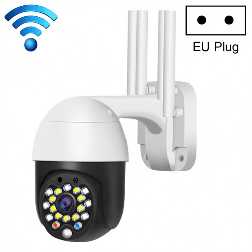 QX27 1080P WiFi Caméra de surveillance haute définition Haute définition Caméra de dôme extérieure, Support Vision nocturne et détection de voix et de mouvement à double sens (prise EU) SH19EU632-310