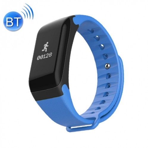 Bracelet Bluetooth à écran OLED de 0,66 pouce TLWT1, étanche IP66, moniteur de fréquence cardiaque de soutien / pression artérielle et moniteur d'oxygène sanguin / podomètre / appels de rappel / moniteur de SH373L1974-314
