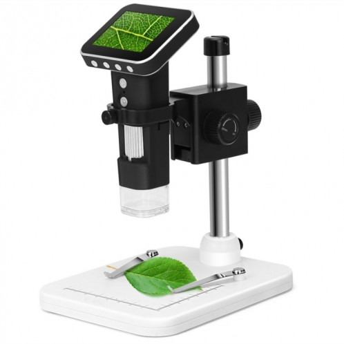 Microscope numérique USB à capteur d'image 3MP avec zoom 500X avec écran de 2,5 pouces et 8 LED et support professionnel, Carte de support pour TF SH1580195-37