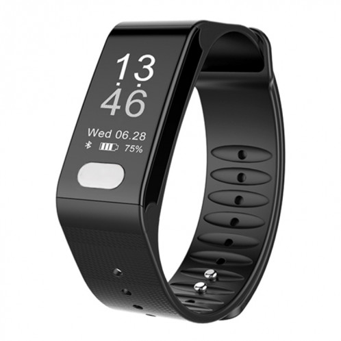 TLW T6 Fitness Tracker 0,96 pouces OLED Bracelet à bracelet intelligent, Mode Sport de soutien / ECG / moniteur de fréquence cardiaque / Pression artérielle / moniteur de sommeil (noir) SH216B1069-311