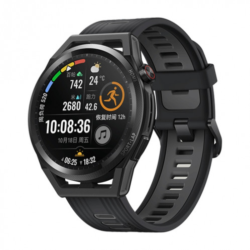 Huawei Regardez GT Runner Smart Watch Smart Watch bandeau 46mm Silicone, écran AMOLED de 1,43 pouce, Support Antenne externe suspendu / GPS / Durée de vie de la batterie de 14 jours / NFC (Noir) SH768B1578-312