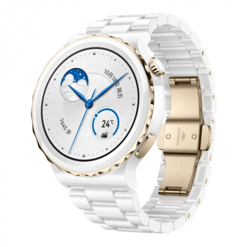 Huawei Watch GT 3 Pro Ceramics Smart Watch 43 mm Ceramics-bracelet, écran AMOLED de 1,32 pouce, prise en charge ECG / GPS / 7 jours de la batterie SH788B786-37
