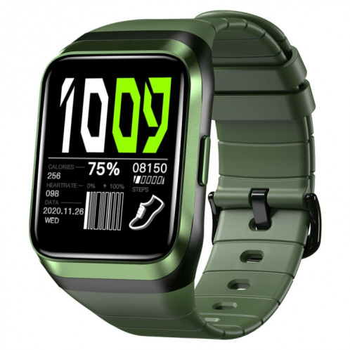 LOKMAT ZEUS 2 Montre intelligente étanche à écran de 1,69 pouces, GPS / Fréquence cardiaque / Oxygène sanguin / Tensiomètre (Vert) SL920G41-37