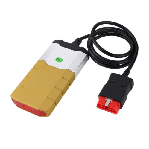 Autocom CDP Câbles de diagnostic Bluetooth professionnels pour voiture en alliage d'aluminium Outil de diagnostic OBD2 Delphi DS150E (Or) SH851J1657-35