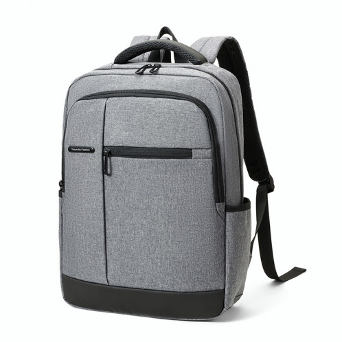 Sac à dos pour ordinateur portable en tissu Oxford CXS-610 Multifonctionnel (gris clair) SH21LH1224-37