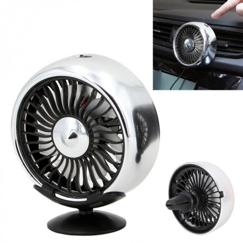 Ventilateur de refroidissement électrique multi-fonction portable sortie d'air de voiture Sucker (argent) SH581S1758-312