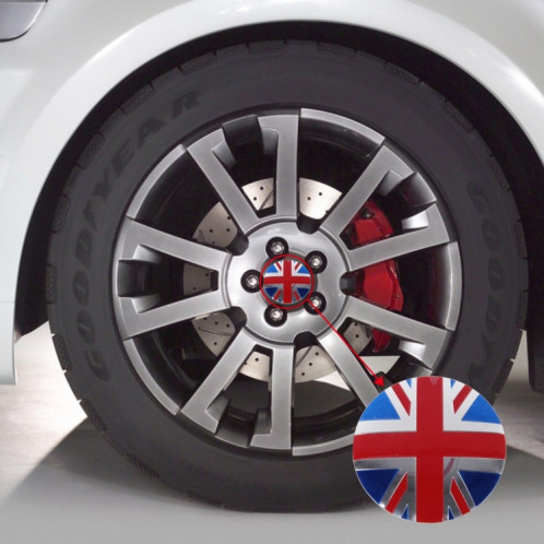 4 pcs angleterre drapeau métal voiture autocollant moyeu de roue chapeaux center cover décoration SH176776-37