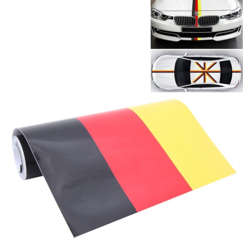 Film de décalque autocollant d'enveloppe en plastique de voiture de drapeau allemand de 5m SH21721552-36 Film de décalque autocollant d'enveloppe en plastique de voiture de drapeau allemand de 5m SH21721552-36