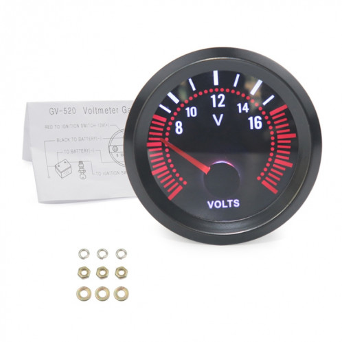 Voltmètre modifié de voiture universel 52mm 12V SH5071498-36