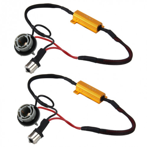 2 PCS 1156 / BA15S voiture Canbus annuleur d'erreur décodeur résistance de charge LED 50 W 8 Ohm pas de décodeur clignotant SH3372335-34