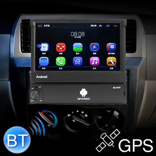 SU 9701 7 pouces HD récepteur radio universel pliable de voiture Android lecteur MP5, prise en charge de la carte FM et Bluetooth et TF et GPS et liaison téléphonique et WiFi SH3691613-318