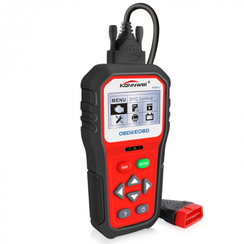 Outils d'analyse diagnostique automatique de voiture de KONNWEI KW818 EOBD / OBDII CAN Scanner de lecteur de code (seulement pour la voiture de l'essence 12V) SO38001844-38