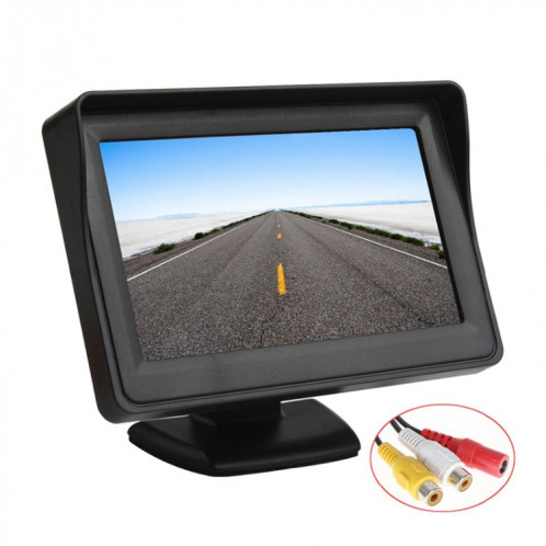 PZ-703 Moniteur de recul pour voiture LCD TFT de 4,3 pouces avec support et protection solaire SH3858993-35