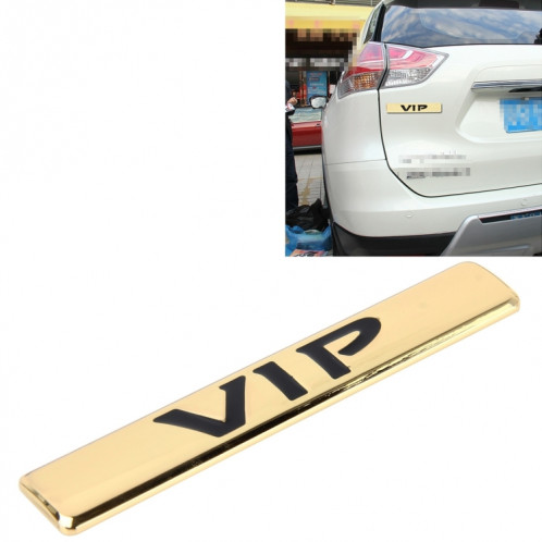 Autocollants VIP Auto VIP pour autocollants de voiture Autocollants 3D de voiture pour le logo VIP de mode en métal 3D, taille: 9.5 * 1.5cm (Or) SH301J1032-35