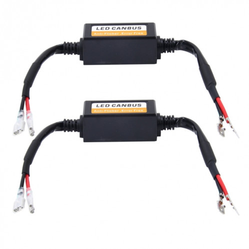 2 PCS H1 / H3 voiture Auto phare LED Canbus avertissement adaptateur de décodeur sans erreur pour DC 9-16 V / 20 W-40 W SH87351774-34