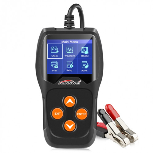 KONNWEI KW600 analyseur de batterie automatique 100 à 2000CCA testeur de voiture 12 V 2.4 pouces écran couleur numérique démarrage de charge Diagnostic de voiture SK92171793-34