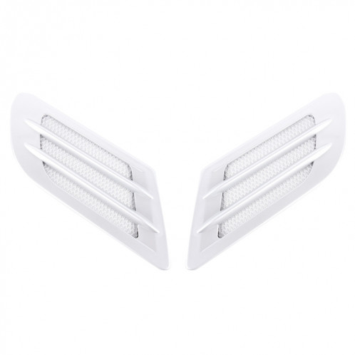 2pcs style euro en métal flux d'air décoratif entrée turbo capuchon capot couvercle de ventilation latérale avec autocollant auto-adhésif (argent) SH915S687-36