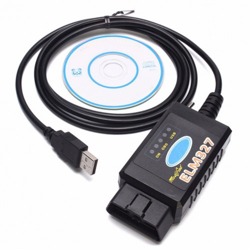 ELM327 Interface USB OBDII Outil de scanner de diagnostic automatique avec interrupteur SH0311303-35