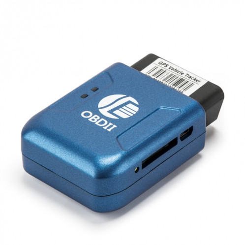 TK206 GPS OBD2 en temps réel GSM Quadri-bande Anti-vol Alarme de vibration GSM GPRS Mini GPS Tracker de voiture (bleu) SH322L1692-38