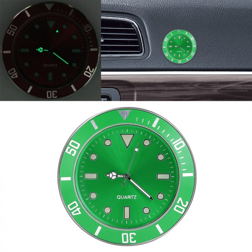 Montre lumineuse de voiture d'horloge de pâte de voiture (vert) SH421G692-37