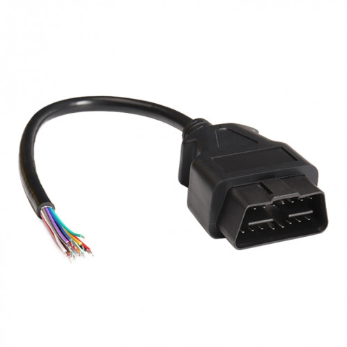 Câble d'extension OBD 2 de ligne d'ouverture de câble OBD mâle 16PIN pour Scanner de diagnostic de voiture, longueur de câble: 30 cm SH4271739-35