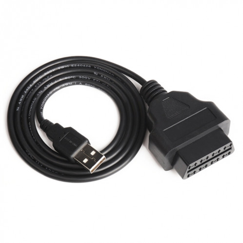Connecteur OBD 2 femelle vers USB de voiture Câble GPS, prise OBD, longueur du câble: 1 m SH2429891-35