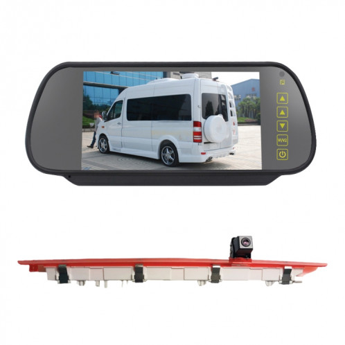 PZ468 voiture étanche 170 degrés caméra de vue de feu de freinage + moniteur de vue arrière 7 pouces pour mercedes-benz Vito 2016 SH34031843-312