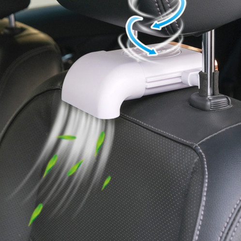 Appareils électriques de voiture, Artefact de refroidissement de ventilateur de voiture 5W pour coussin de siège rayonnant de voiture (blanc) SH701W615-38
