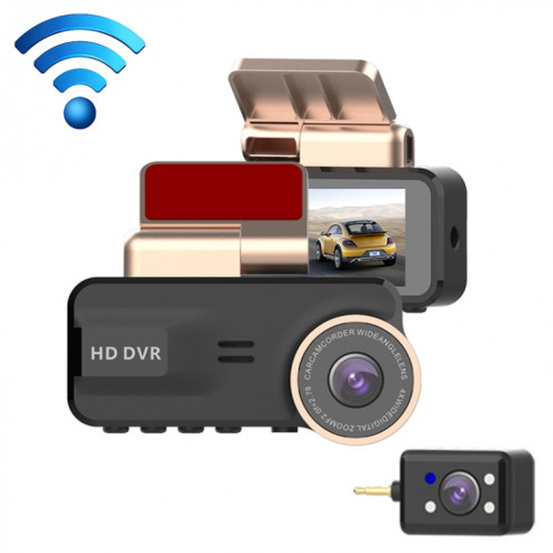 F22 3.16 pouces 1080p HD Night Vision WiFi Enregistreur de conduite connecté avec caméra de vue dans la voiture SH4797220-310
