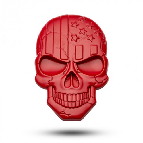 Autocollant de voiture en métal crâne de diable en trois dimensions (rouge) SH803R1150-37